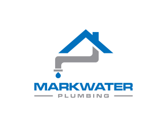 Markwater Plumbing  logo design by dewipadi