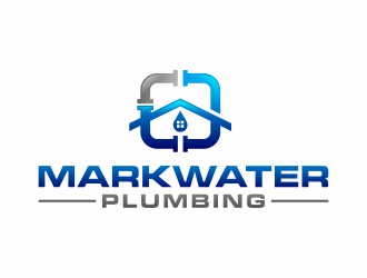 Markwater Plumbing  logo design by hidro