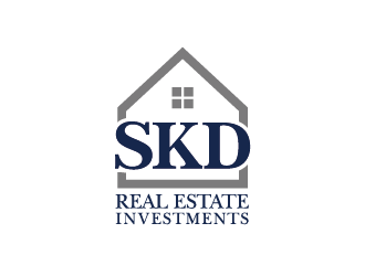 skd real estate investments logo design by spiritz