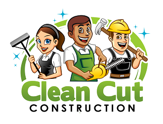 Clean Cut Construction LLC logo design by haze