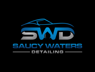 SAUCY WATERS DETAILING  logo design by dewipadi