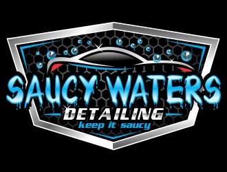 SAUCY WATERS DETAILING  logo design by ruki