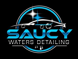 SAUCY WATERS DETAILING  logo design by DreamLogoDesign