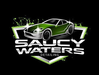 SAUCY WATERS DETAILING  logo design by DreamLogoDesign
