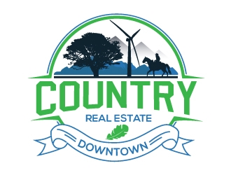 Downtown Country Real Estate, Inc logo design by Upoops