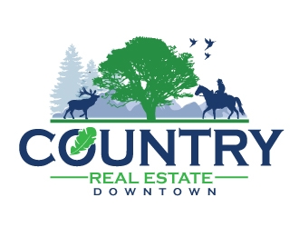 Downtown Country Real Estate, Inc logo design by Upoops
