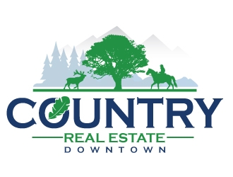Downtown Country Real Estate, Inc logo design by Upoops