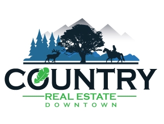 Downtown Country Real Estate, Inc logo design by Upoops