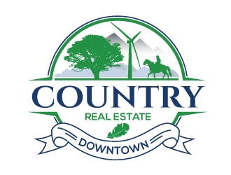 Downtown Country Real Estate, Inc logo design by Upoops