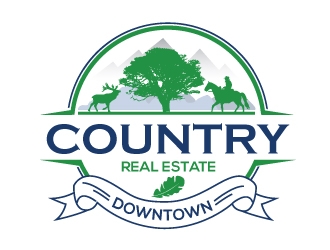 Downtown Country Real Estate, Inc logo design by Upoops