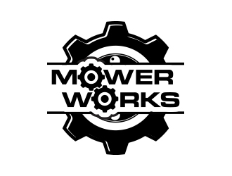 MowerWorks logo design by MarkindDesign