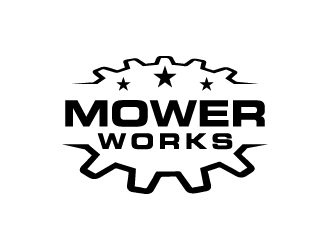 MowerWorks logo design by pencilhand