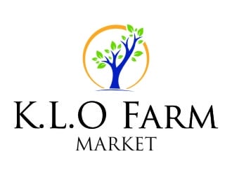 K.L.O Farm Market logo design by jetzu