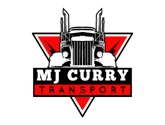 MJ Curry Transport logo design by bubu