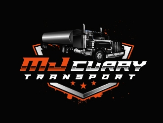 MJ Curry Transport logo design by Eliben
