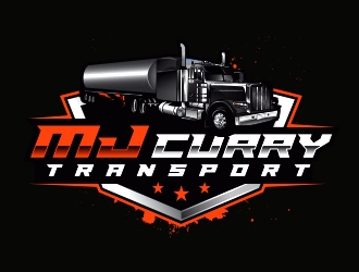MJ Curry Transport logo design by Eliben