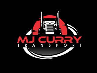 MJ Curry Transport logo design by giphone