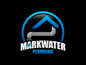 Markwater Plumbing  logo design by ekitessar