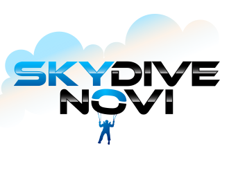 SKYDIVE NOVI logo design by Sibraj