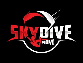 SKYDIVE NOVI logo design by sanworks