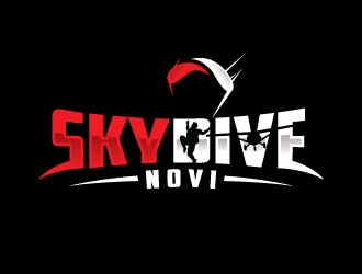 SKYDIVE NOVI logo design by sanworks