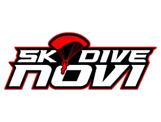 SKYDIVE NOVI logo design by daywalker