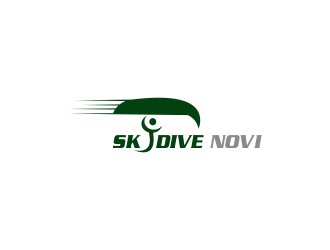 SKYDIVE NOVI logo design by Greenlight
