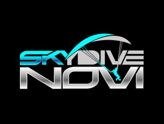 SKYDIVE NOVI logo design by moomoo