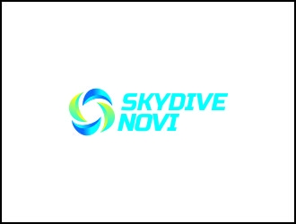SKYDIVE NOVI logo design by tborndiez