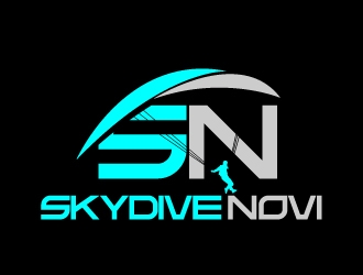 SKYDIVE NOVI logo design by moomoo