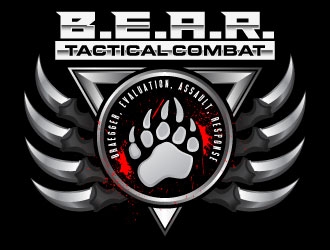 B.E.A.R. TACTICAL COMBAT logo design by daywalker