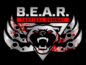 B.E.A.R. TACTICAL COMBAT logo design by jaize