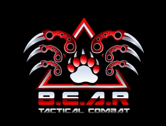 B.E.A.R. TACTICAL COMBAT logo design by samuraiXcreations