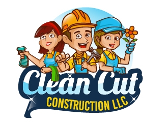 Clean Cut Construction LLC logo design by Suvendu