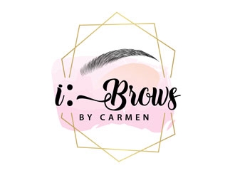 i : Brows by Carmen logo design by LogoInvent