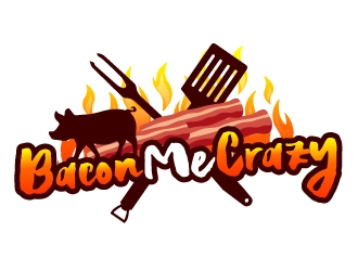 Bacon Me Crazy logo design by ElonStark