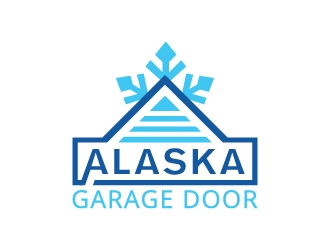 Alaska Garage Door logo design by Anizonestudio