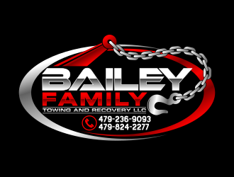 Bailey family towing and recovery llc logo design by Dakon