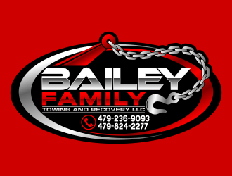 Bailey family towing and recovery llc logo design by Dakon