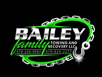 Bailey family towing and recovery llc logo design by DreamLogoDesign