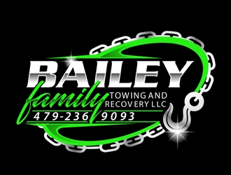 Bailey family towing and recovery llc logo design by DreamLogoDesign