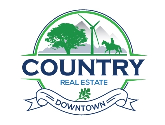 Downtown Country Real Estate, Inc logo design by Upoops