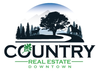Downtown Country Real Estate, Inc logo design by Upoops