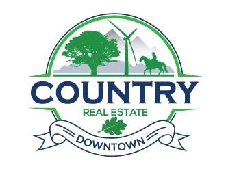 Downtown Country Real Estate, Inc logo design by Upoops