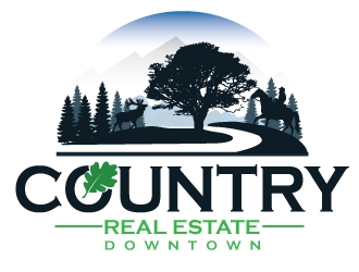 Downtown Country Real Estate, Inc logo design by Upoops