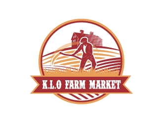 K.L.O Farm Market logo design by karjen