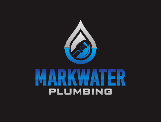 Markwater Plumbing  logo design by YONK