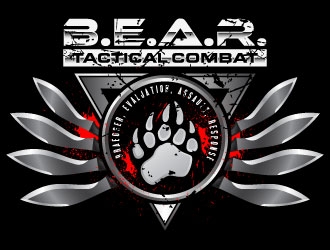 B.E.A.R. TACTICAL COMBAT logo design by daywalker