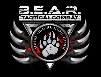 B.E.A.R. TACTICAL COMBAT logo design by daywalker