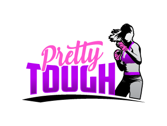 Pretty Tough logo design by lestatic22